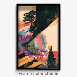 Icelandic Movie Poster - Bustling Chute (Iceland Retro Film Art Print)