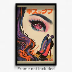 Vietnamese Movie Poster - Woman Feeling Enjoyment, Rosy High Heels (Art Print)