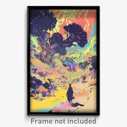 Art Poster - Gargantuan Kingdom (Psychedelic Trippy Weird 11x17 Print)