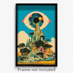Mexican Movie Poster - Metallic Brazilian City (Mexico Retro Film Art Print)