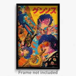 Spanish Movie Poster - Metallic Pizza (Spain Psychedelic Art Retro Film Print)