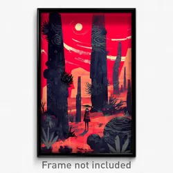 Art Poster - Hard To Find Bog (Psychedelic Trippy Weird 11x17 Print)