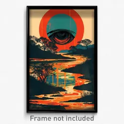 Brazilian Movie Poster - Modest Loch (Brazil Psychedelic Art Retro Film Print)