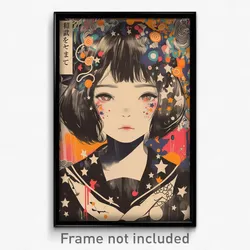 Japanese Movie Poster - Girl Feeling Alienation, Zigzag Moon Ornament (Print)