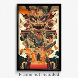Indonesian Movie Poster - Long Dell (Indonesia Psychedelic Art Retro Film Print)