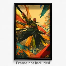 German Movie Poster - Thin Fen (Germany Psychedelic Trippy Art Retro Film Print)
