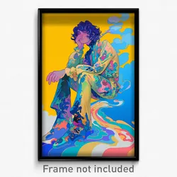 Art Poster - Vibrant Body (Psychedelic Trippy Weird 11x17 Print)