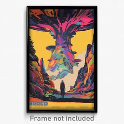 French Movie Poster - Majestic Foundry (France Psychedelic Art Retro Film Print)