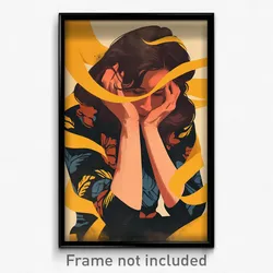 Icelandic Movie Poster - Woman Feeling Tolerance, Spanish Yellow Ribbon (Print)