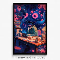 Art Poster - Big Pub (Psychedelic Trippy Weird 11x17 Print)