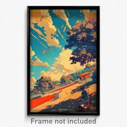 Thai Movie Poster - Bustling Barn (Thailand Psychedelic Art Retro Film Print)
