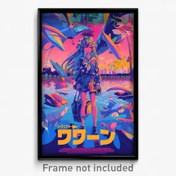 Chinese Movie Poster - Glass Lake (China Psychedelic Art Retro Film Print)