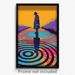 Greek Movie Poster - Multicolored Desolation (Greece Retro Film Art Print)