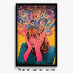 Greek Movie Poster - Girl Feeling Numb, Gentle Hair Bow (Greece Film Art Print)