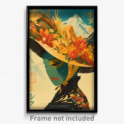 French Movie Poster - Boy Feeling Humility, Luxurious Sun Hat (France Art Print)
