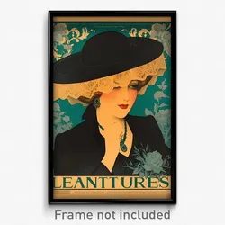 French Movie Poster - Woman Feeling Trust, Grand Lace Trimmed (France Art Print)