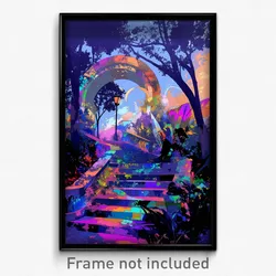 Art Poster - Original Park (Psychedelic Trippy Weird 11x17 Cartoon Print)