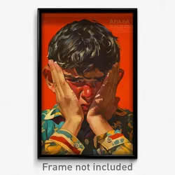 Mexican Movie Poster - Boy Feeling Insulted, Flamboyant Red (Mexico Art Print)