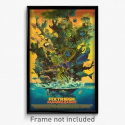 French Movie Poster - Fantastic Reef (France Psychedelic Art Retro Film Print)