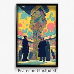 Spanish Movie Poster - Imaginary Comic Book Store (Spain Retro Film Art Print)