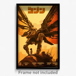 Hebrew Movie Poster - Boy Feeling Idleness, Awesome Mechanical Wings (Art Print)
