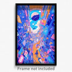 Movie Art Poster - Cultured Corridor (Psychedelic Retro Weird Film Print)