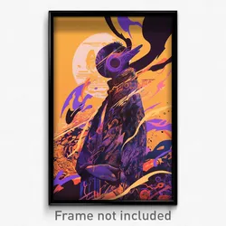 Brazilian Movie Poster - Boy Feeling Gratitude, Agile Purple Headwear (Print)