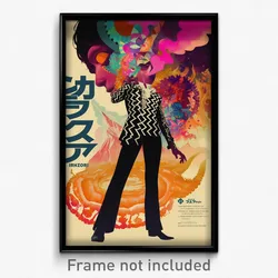 French Movie Poster - Man Feeling Sentimentality, Zigzag Catsuit (Art Print)