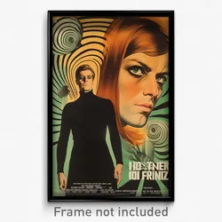 French Movie Poster - Man Feeling Agitation, Webbed Turtleneck Dress (Art Print)