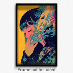 Indonesian Movie Poster - Warm Bend (Indonesia Psychedelic Art Retro Film Print)