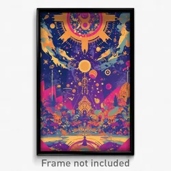 Thai Movie Poster - Angelic Hot Tea (Thailand Psychedelic Art Retro Film Print)