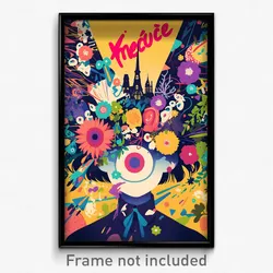 French Movie Poster - Plush Stocks (France Psychedelic Art Retro Film Print)