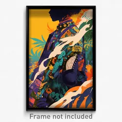 French Movie Poster - Boy Feeling Confident, Fluffy Cropped Vest (Art Print)