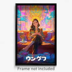 Thai Movie Poster - Glass Entrance (Thailand Psychedelic Art Retro Film Print)