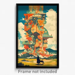 Icelandic Movie Poster - Infamous Belfry (Iceland Retro Film Art Print)