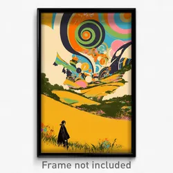 Icelandic Movie Poster - Narrow Meadow (Iceland Retro Film Art Print)