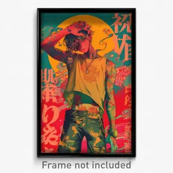 Icelandic Movie Poster - Boy Feeling Admiration, Glum Torn Pants (Art Print)