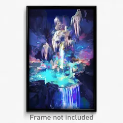 Art Poster - Impressive Grotto (Psychedelic Trippy Weird 11x17 Print)