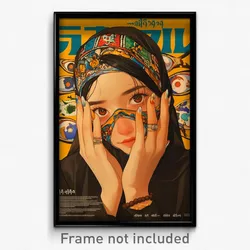 Thai Movie Poster - Girl Feeling Hate, Modest Hands On Headwear (Art Print)