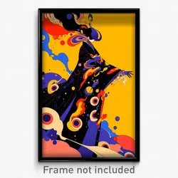 Art Poster - Zealous Ballroom (Psychedelic Trippy Weird 11x17 Print)