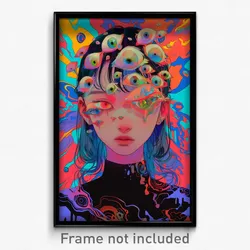 Art Poster - Stimulating Hut (Psychedelic Trippy Weird 11x17 Print)