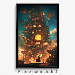 Art Poster - Meager Brewery (Psychedelic Trippy Weird 11x17 Print)