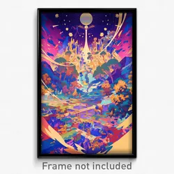 Art Poster - Different Ballroom (Psychedelic Trippy Weird 11x17 Print)