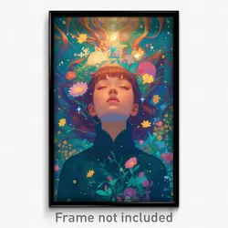 Art Poster - Fantastic Hyperspace (Psychedelic Trippy Weird 11x17 Print)