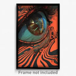 Art Poster - Rusty Slit (Psychedelic Trippy Weird 11x17 Print)