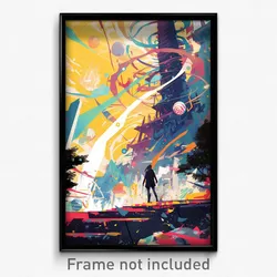 Art Poster - Upbeat Barrow (Psychedelic Trippy Weird 11x17 Print)