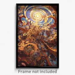 Art Poster - Agitated Mill (Psychedelic Trippy Weird 11x17 Print)