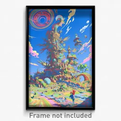 Art Poster - Superb Copenhagen (Psychedelic Trippy Weird 11x17 Print)