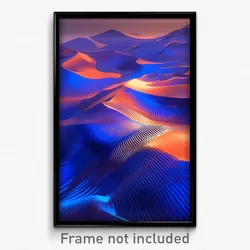 Art Poster - Vivid Dunes (Psychedelic Trippy Weird 11x17 Print)