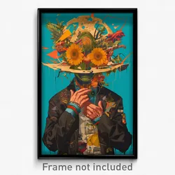 Art Poster - Notable Tacos (Psychedelic Trippy Weird 11x17 Print)